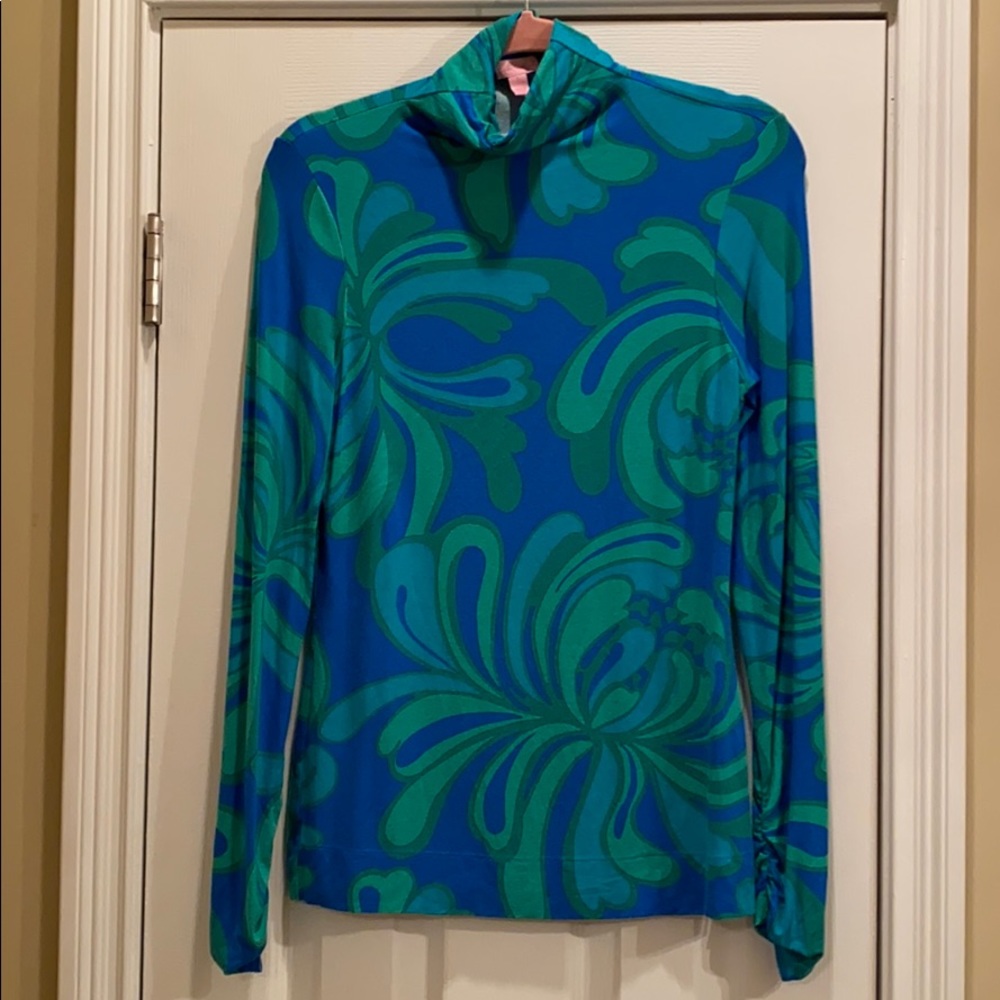 Lilly Pulitzer printed turtleneck